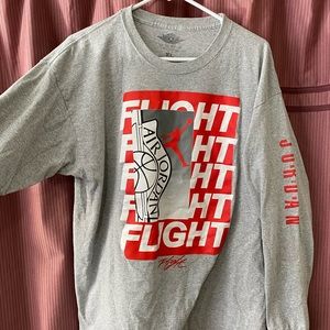 Air Jordan FLIGHT long sleeve basketball shirt